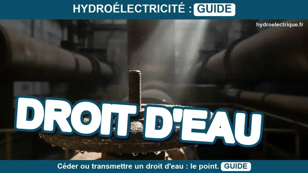 Comment céder ou transmettre un droit d'eau ?