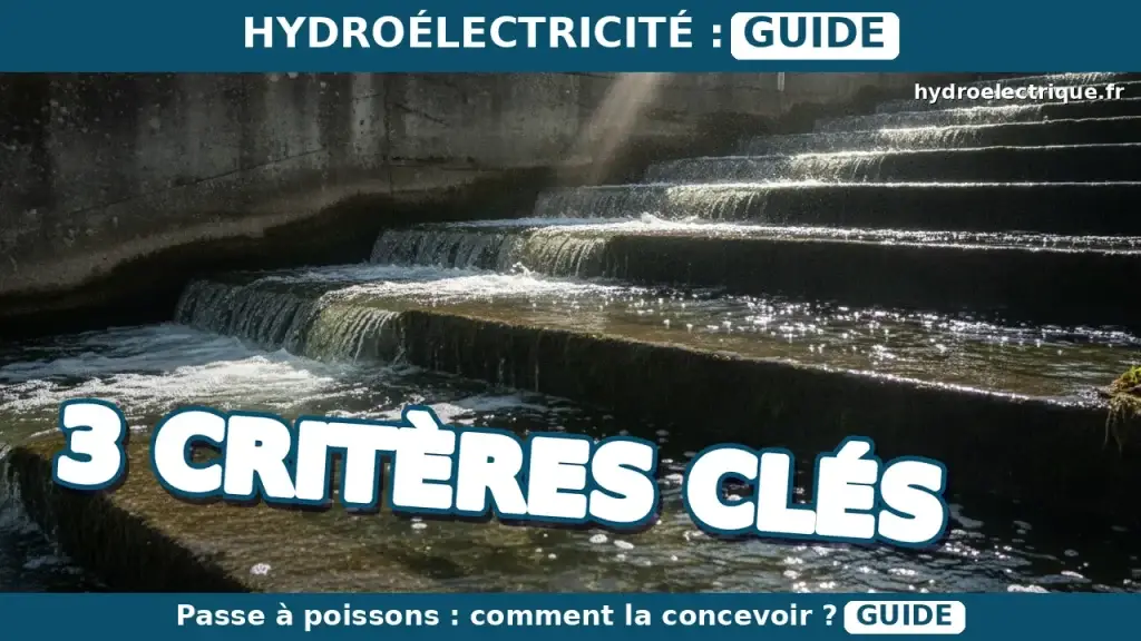 Comment concevoir une passe à poissons efficace ?