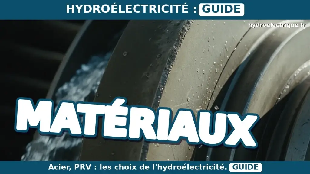 Quels matériaux sont utilisés pour les turbines hydroélectriques et pourquoi ?