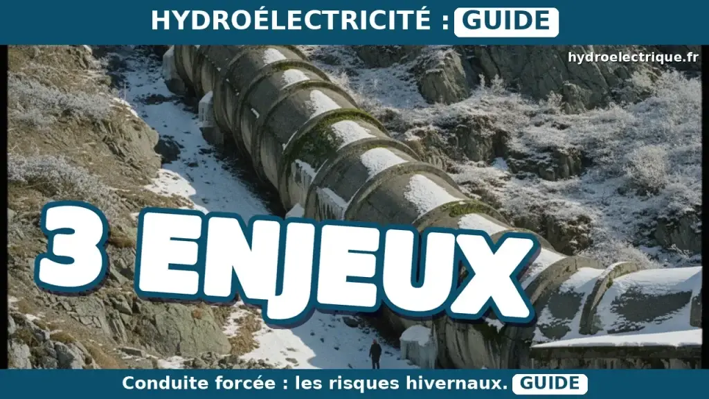 Quels sont les risques de gel pour une conduite forcée en hiver ?