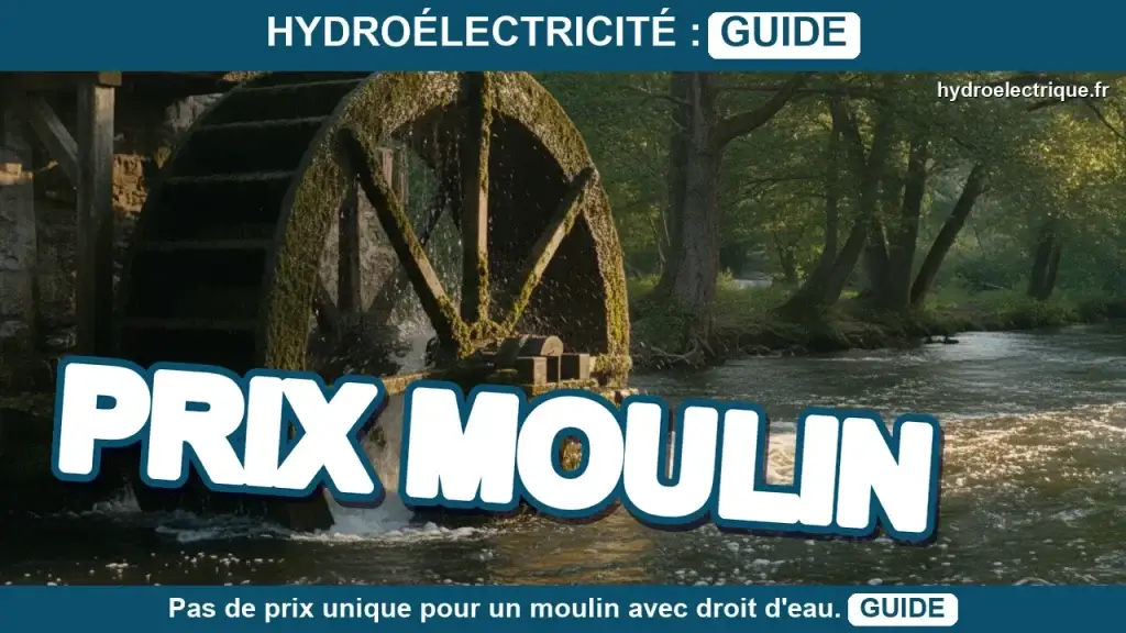 Quel est le prix d'un moulin avec droit d'eau ?