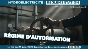 régime d'autorisation hydroélectrique