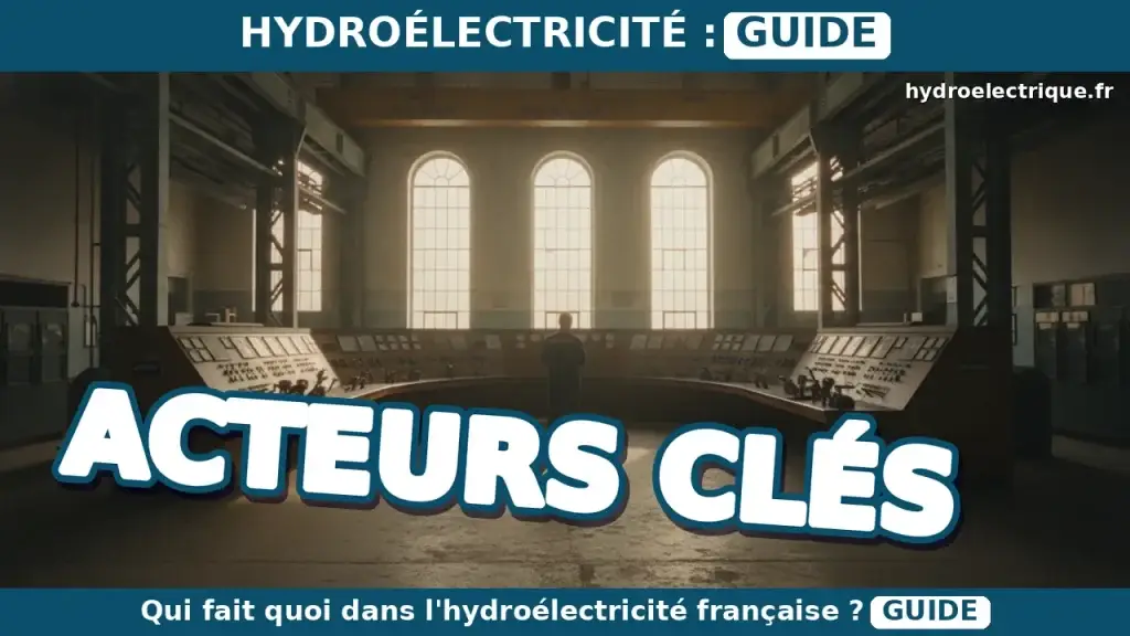 Qui sont les acteurs institutionnels et industriels de l'hydroélectricité ?