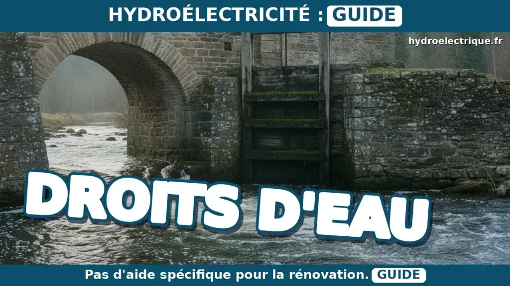 Quelles sont les aides pour la rénovation des droits d'eau anciens ?