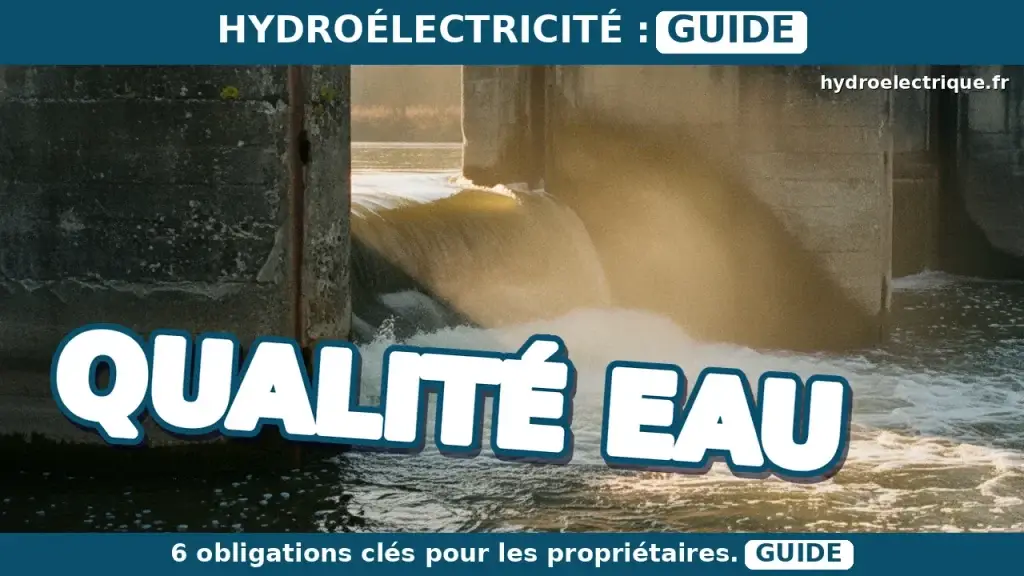 Quelles sont les obligations du propriétaire sur la qualité de l'eau ?