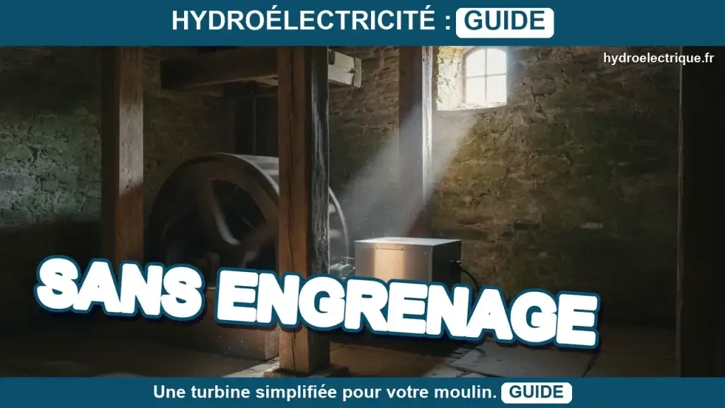 Quels sont les avantages d’une turbine sans engrenage pour un moulin ?